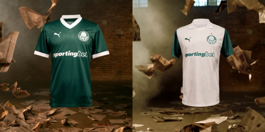 Palmeiras e Puma homenageiam título de 1951 nas novas camisas do clube para 2025