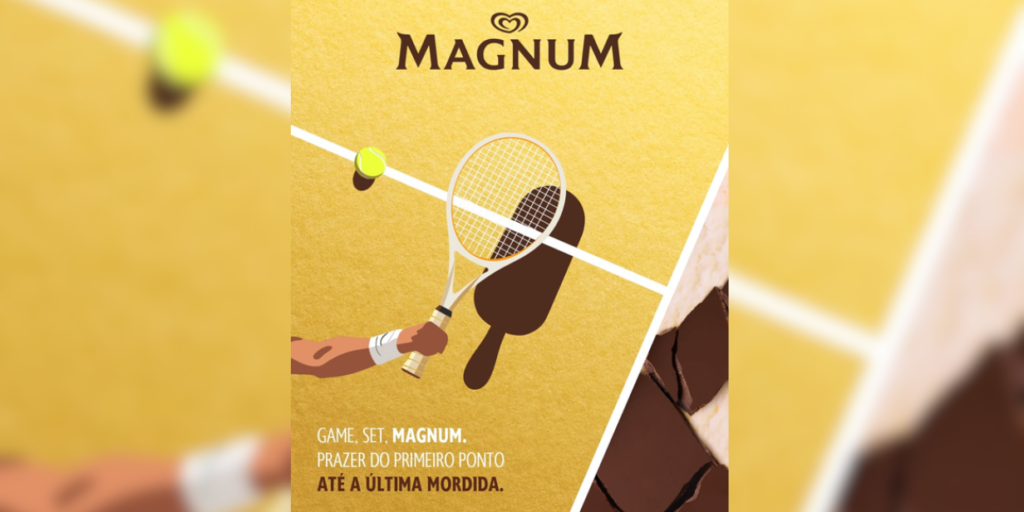 Sorvete Magnum, da Kibon, estreia como patrocinador oficial do Rio Open