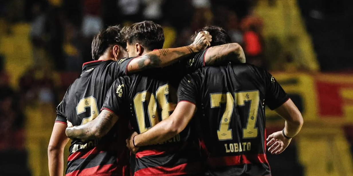 Jogadores do Sport Recife comemoram gol contra o Jaguar, pelo Campeonato Pernambucano - Reprodução / Instagram @sportrecife