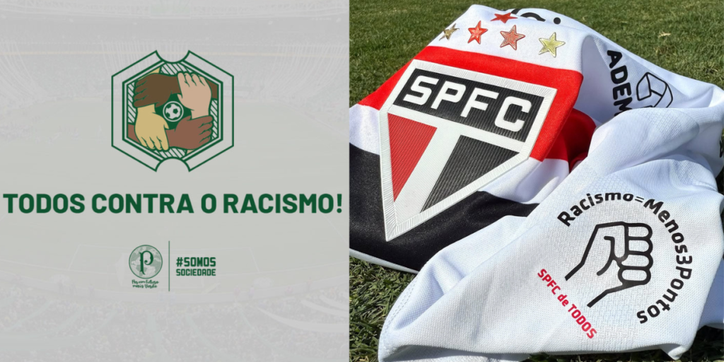 Palmeiras e São Paulo farão ações contra o racismo na semifinal do Paulistão
