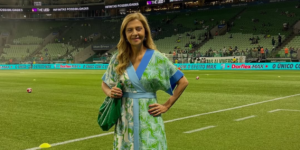 Leila Pereira no Allianz Parque, casa do Palmeiras - Reprodução / Instagram (@leilapereira)