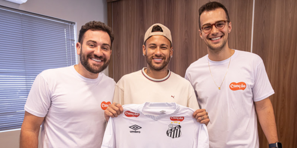 Neymar fecha patrocínio com Canção e se torna embaixador de mais uma marca parceira do Santos