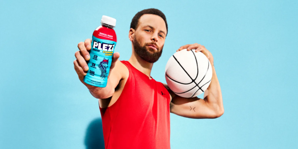 Stephen Curry e Michelle Obama se unem para o lançamento da bebida esportiva Plezi Hydration