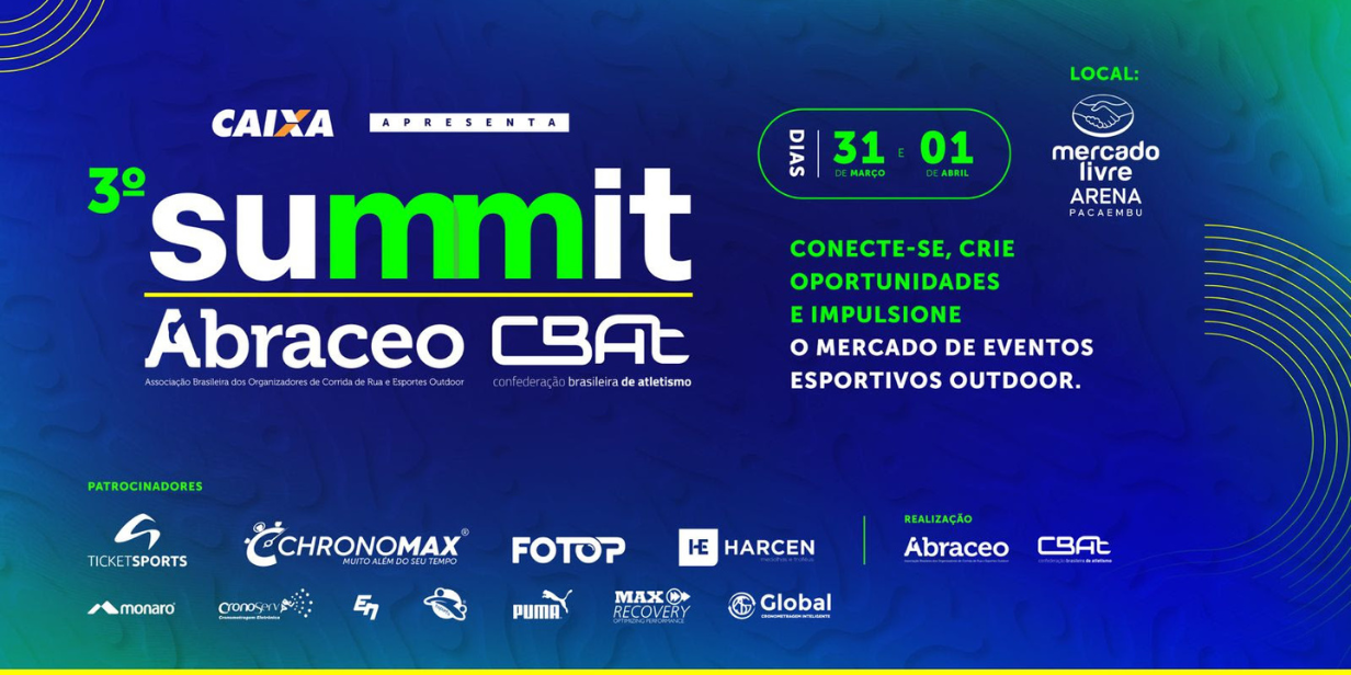 Caixa patrocina o 3º Summit Abraceo/CBAt - Divulgação