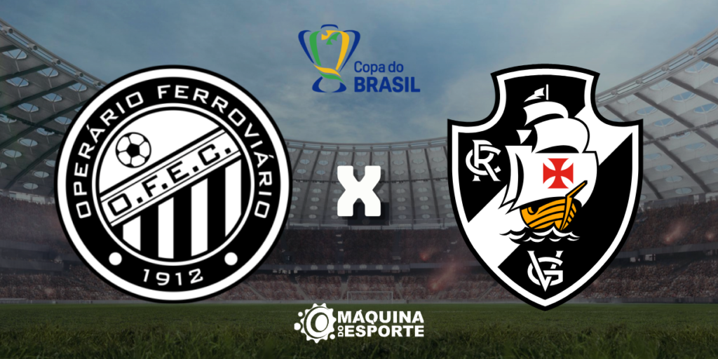 Operário-PR x Vasco: Onde assistir à partida de ida da 3ª fase da Copa do Brasil