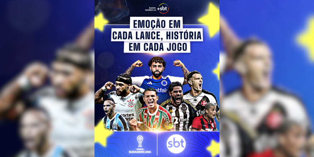 SBT oficializa seis marcas como patrocinadoras das transmissões da Copa Sul-Americana 2025