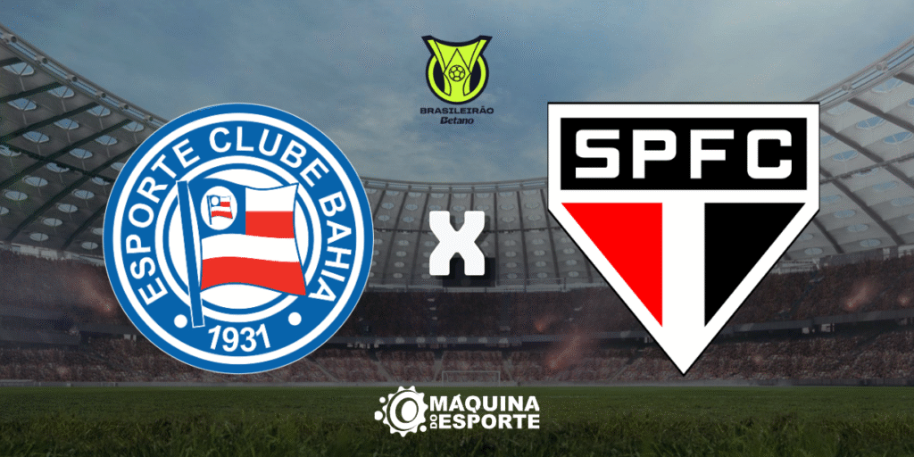Bahia x São Paulo: Onde assistir ao confronto da 11ª rodada do Brasileirão