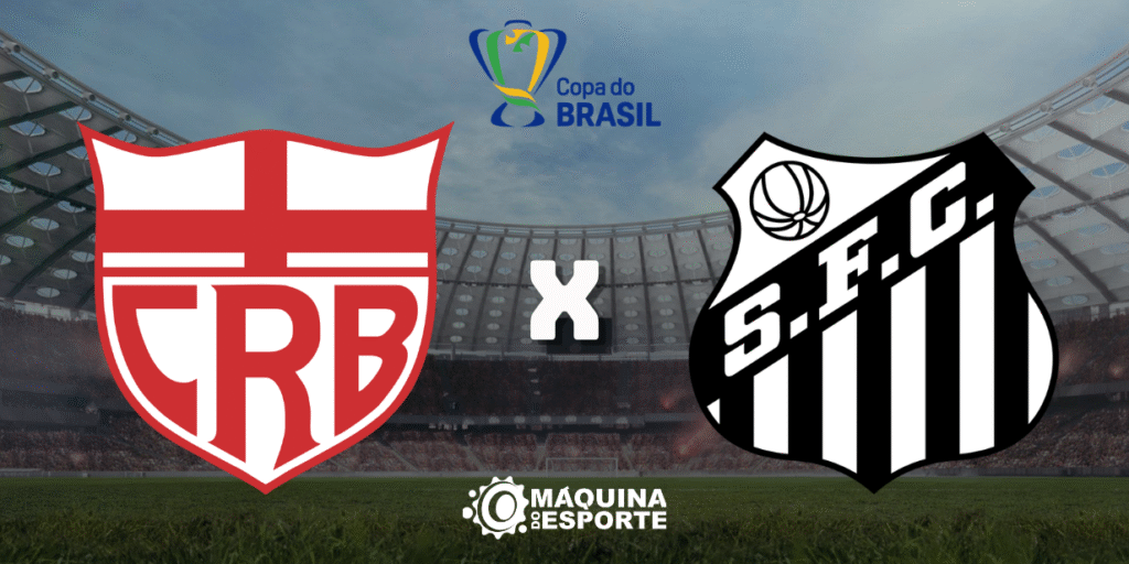 CRB x Santos: Onde assistir ao confronto de volta da 3ª fase da Copa do Brasil