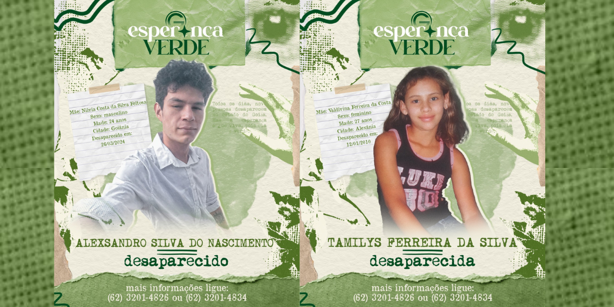 Cartazes da campanha "Esperança Verde", do Goiás - Divulgação