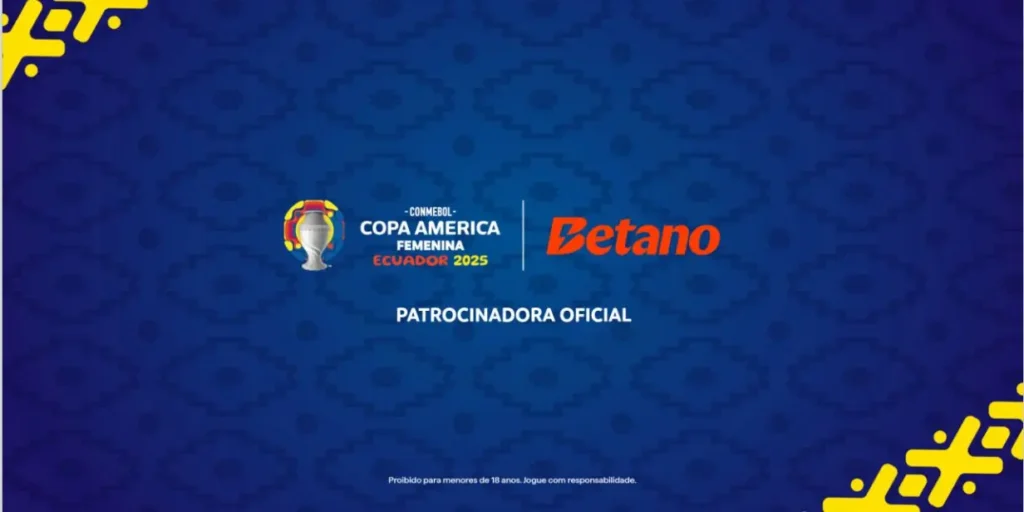 Betano firma acordo de patrocínio com a Conmebol para a Copa América Feminina 2025