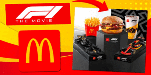 McDonald’s terá combo do filme da Fórmula 1 com miniaturas e copo personalizado