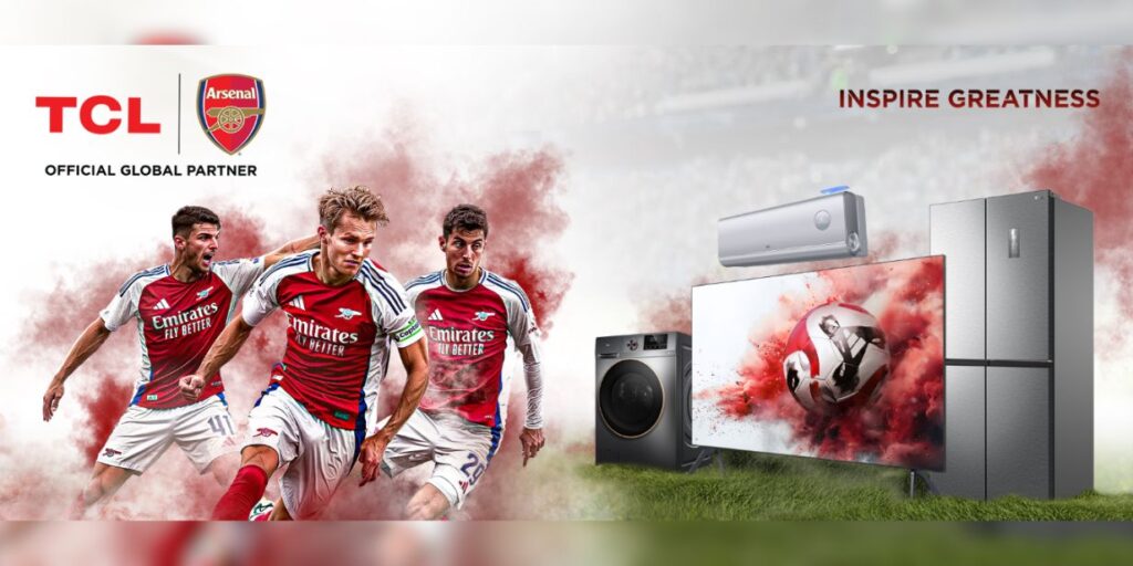 Arsenal e TCL ampliam parceria e fecham acordo global