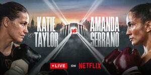 Duelo entre Katie Taylor e Amanda Serrano será transmitido pela Netflix - Divulgação