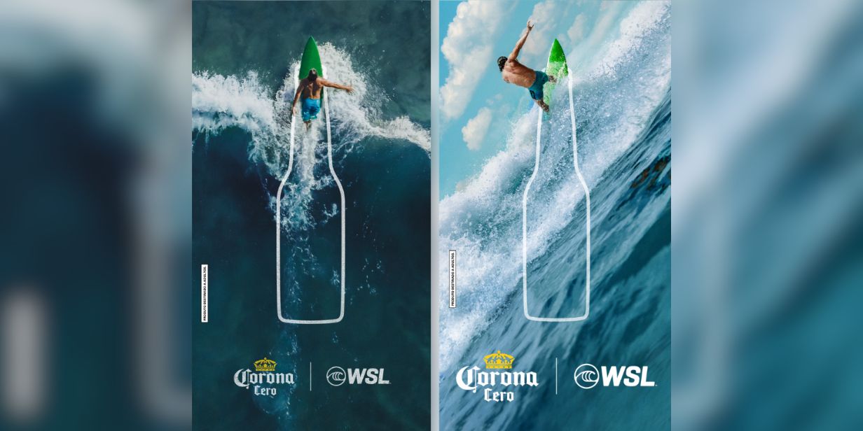 Corona Cero é patrocinador da WSL - Divulgação