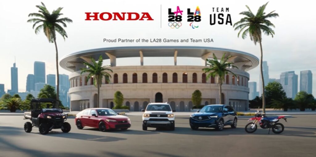 Honda firma patrocínio a Los Angeles 2028 e aos times olímpico e paralímpico dos Estados Unidos