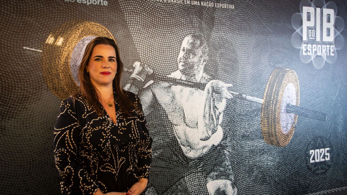 Fabiana Bentes no lançamento do PIB do Esporte Brasileiro - Divulgçação