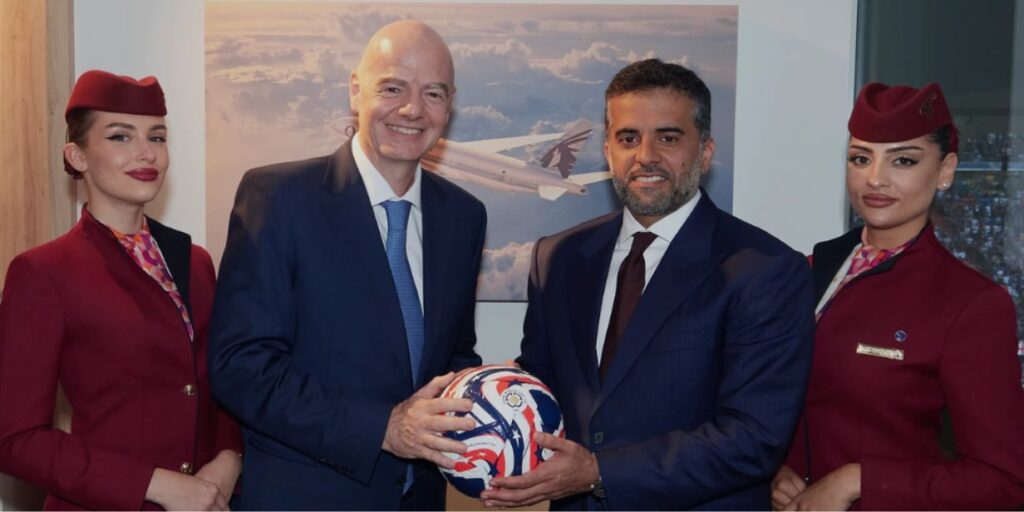 Qatar Airways fecha patrocínio e será companhia aérea oficial da Copa do Mundo de Clubes da Fifa