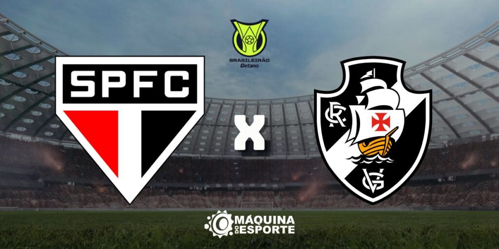 São Paulo x Vasco: Onde assistir ao jogo da 12ª rodada do Brasileirão