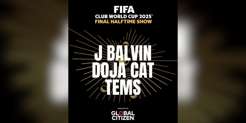 J Balvin, Doja Cat e Tems farão Show do Intervalo na final da Copa do Mundo de Clubes