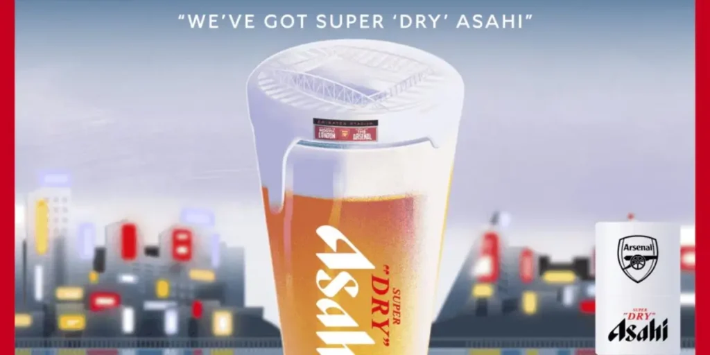 Arsenal fecha com Asahi Super Dry para fornecimento de cerveja no Emirates Stadium