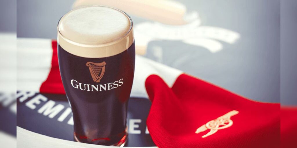 Arsenal fecha com Guinness e chega a terceira parceria com marcas de cerveja