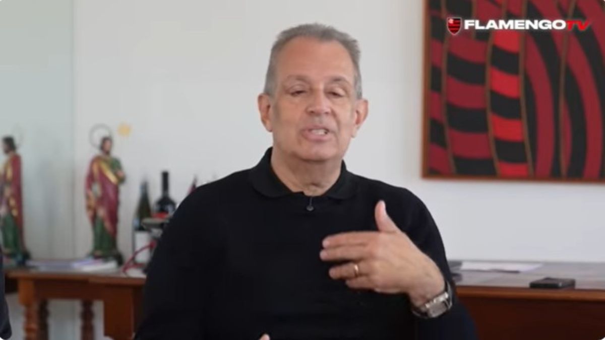 Luiz Eduardo Baptista, durante entrevista para a Flamengo TV - Reprodução / YouTube