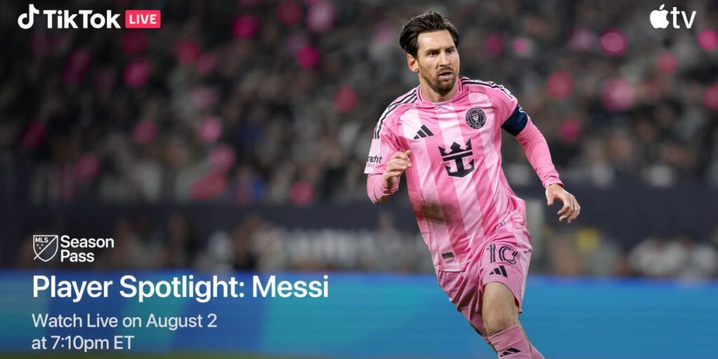 TikTok fará transmissão focada em Lionel Messi para atrair jovens e fãs do jogador