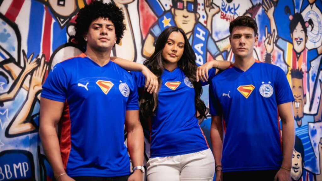 Bahia lançou novo uniforme com logotipo do Superman - Divulgação