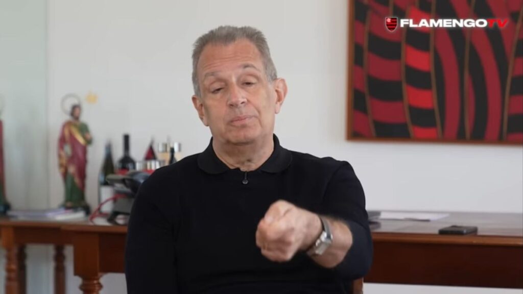 Luiz Eduardo Baptista, durante entrevista para a Flamengo TV - Reprodução / YouTube