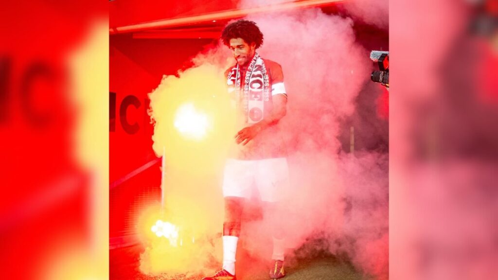 O zagueiro Dante, do Nice, em jogo da Ligue 1 - Reprodução / Instagram @dantebahia