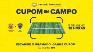 Mercado Livre transforma gramado do Pacaembu em cupom de desconto gigante