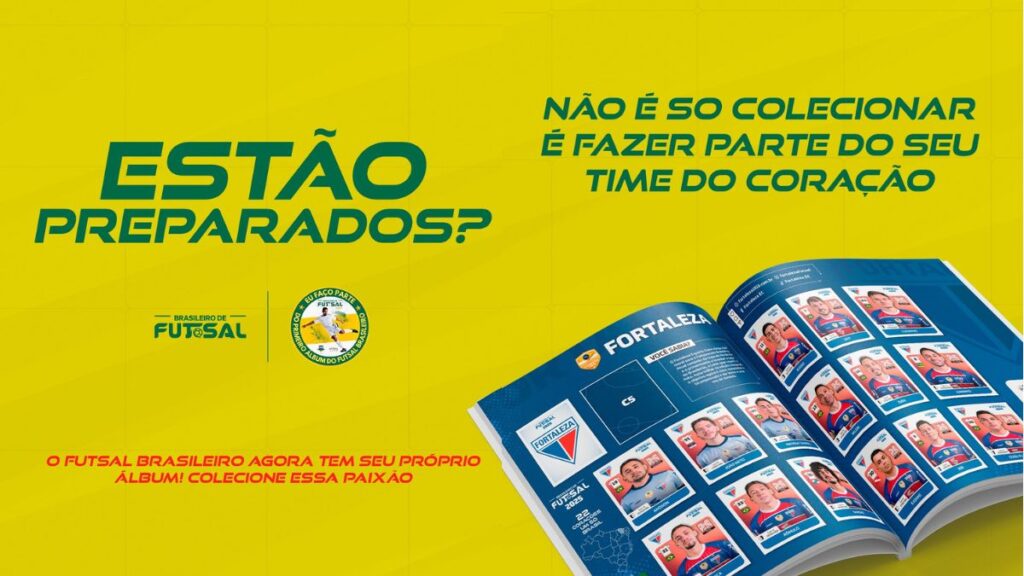 Panini lança álbum de figurinhas do Campeonato Brasileiro de Futsal