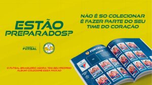 Campeonato Brasileiro de Futsal ganhou álbum de figurinhas da Panini - Divulgação