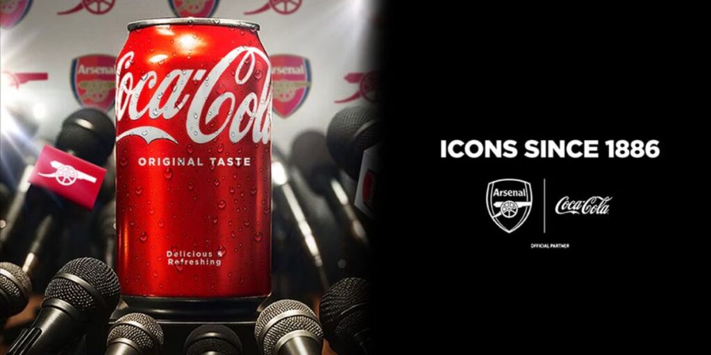 Arsenal fecha acordo de fornecimento de refrigerantes com Coca-Cola
