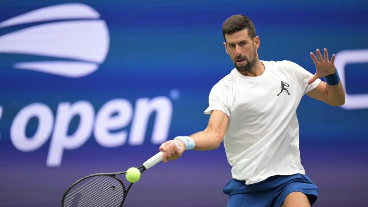 Novak Djokovic, em jogo do US Open - US Open/Divulgação