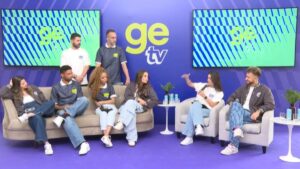 Equipe da GeTV durante coletiva de imprensa - Reprodução
