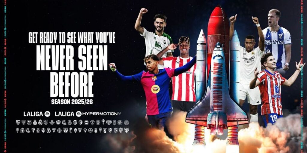 LaLiga divulga nova abertura para as transmissões da temporada 2025/2026