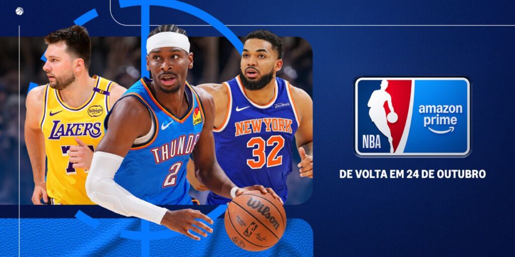 Prime Video divulga transmissões da NBA 2025/2026 com exclusividade da final para o Brasil