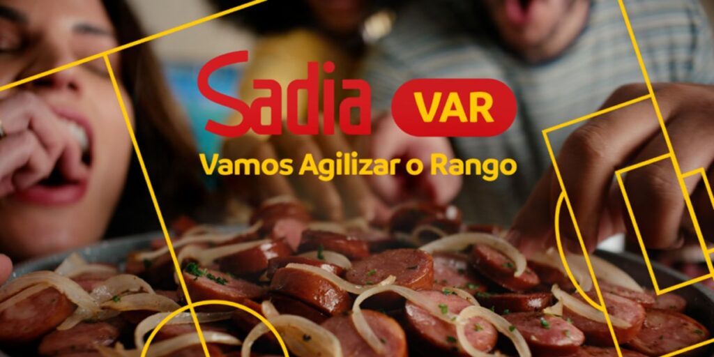Sadia utiliza tempo do VAR para campanha durante as transmissões da Globo no Brasileirão 2025