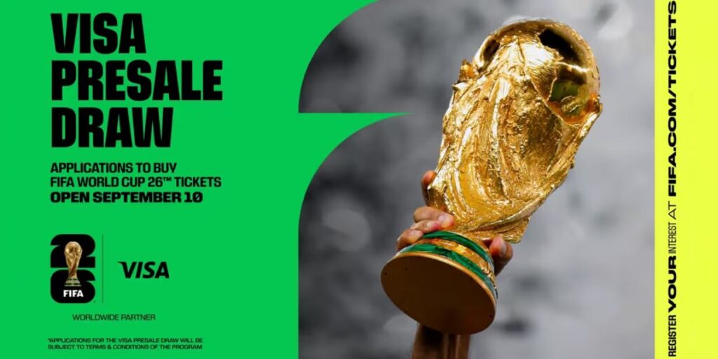 Visa oferece pré-venda de ingressos da Copa do Mundo 2026 para clientes