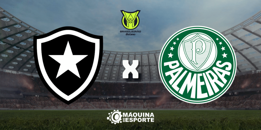 Botafogo x Palmeiras: Onde assistir ao jogo da 20ª rodada do Brasileirão