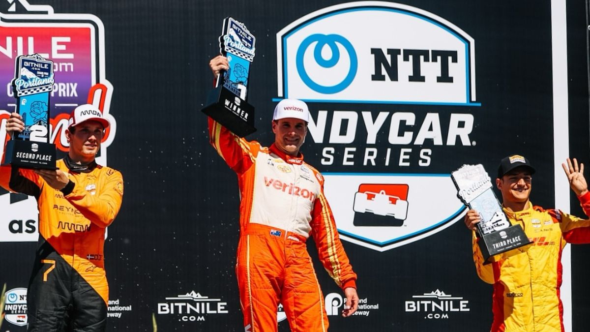 Pódio do GP de Portland, disputado no último fim de semana - Rerpodução / Instagarm @indycar