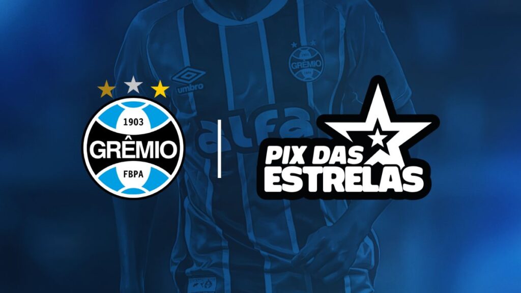 Grêmio fecha acordo de patrocínio com Pix das Estrelas e apostará em sorteios para engajar torcida
