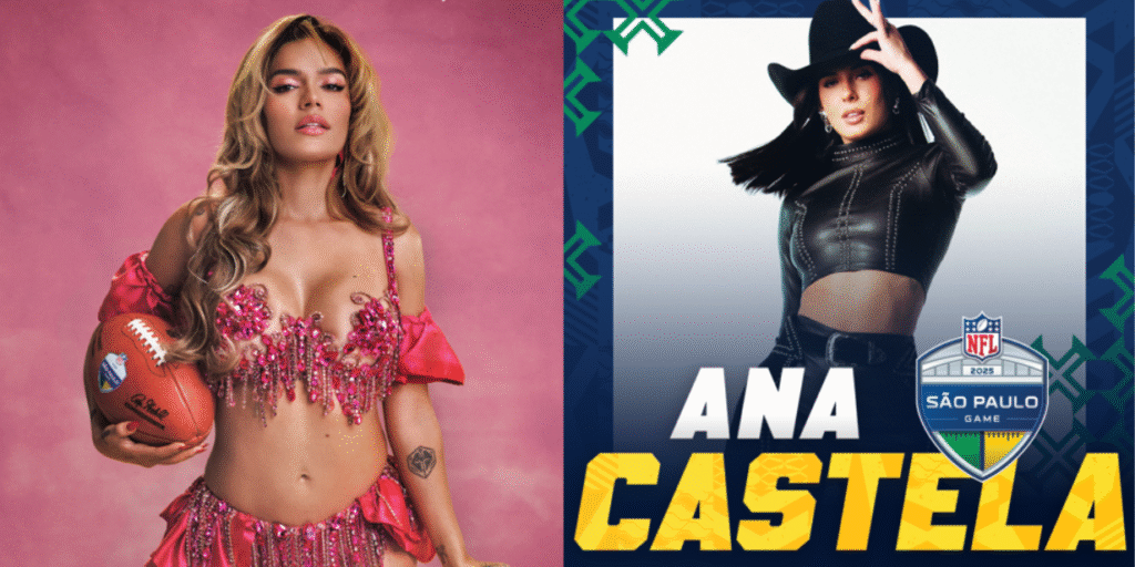 Com transmissão no YouTube, Karol G e Ana Castela serão atrações musicais do NFL São Paulo Game 2025