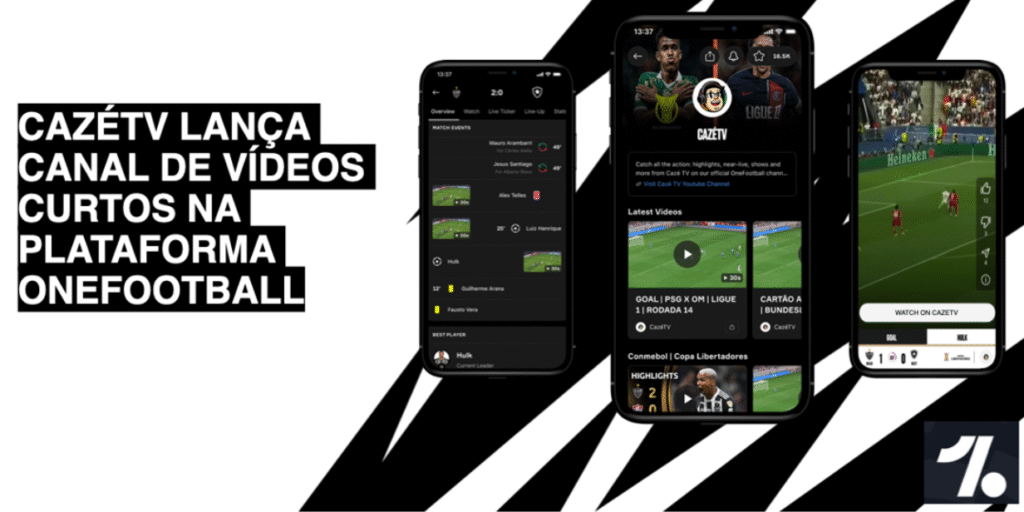 CazéTV lança canal de vídeos curtos na plataforma OneFootball
