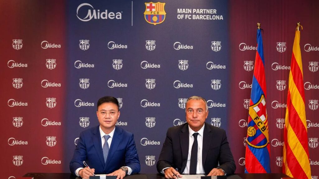Barcelona assina acordo de € 60 milhões com Midea para patrocínio de manga