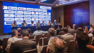 Coletiva de imprensa da Confut Sudamericana que anunciou o evento no Mercado Livre Arena Pacaembu - Divulgação