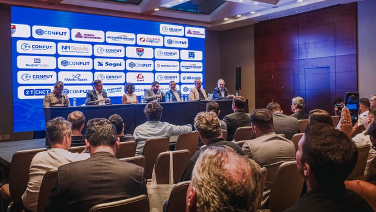 Coletiva de imprensa da Confut Sudamericana que anunciou o evento no Mercado Livre Arena Pacaembu - Divulgação