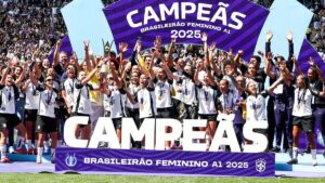 Time feminino do Corinthians comemora o título do Brasileirão 2025 - Rodrigo Gazzanel / Ag. Corinthians