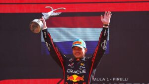 Max Verstappen comemora a vitória no GP da Itália de Fórmula 1 - Divulgação